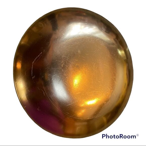 Vintage MCM Mosaic Tile Plate w copper back. - Picture 5 of 10